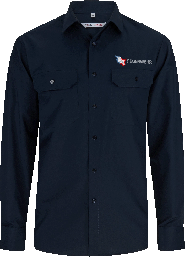 Feuerwehr Diensthemd langarm - Regular Fit